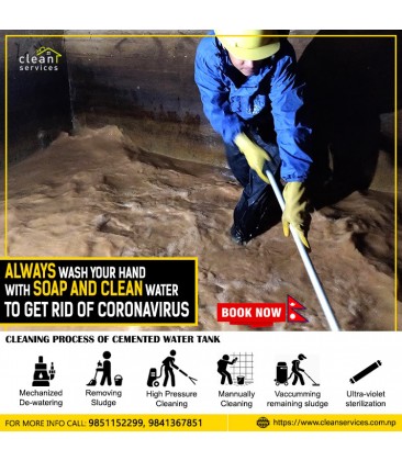 Water tank cleaning service in Kathmandu Valley
